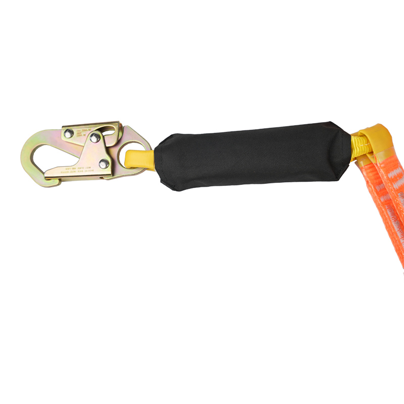 L19 esésgátló iker biztonsági zsinór vastag hevederrel és ANSI horgokkal